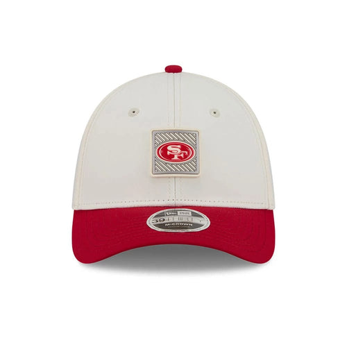 49ers NFL Training 2026 White 39THIRTY M-Crown Stretch Fit Cap-zelvios