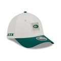 New York Jets NFL Training 2026 White 39THIRTY M-Crown Stretch Fit Cap-zelvios
