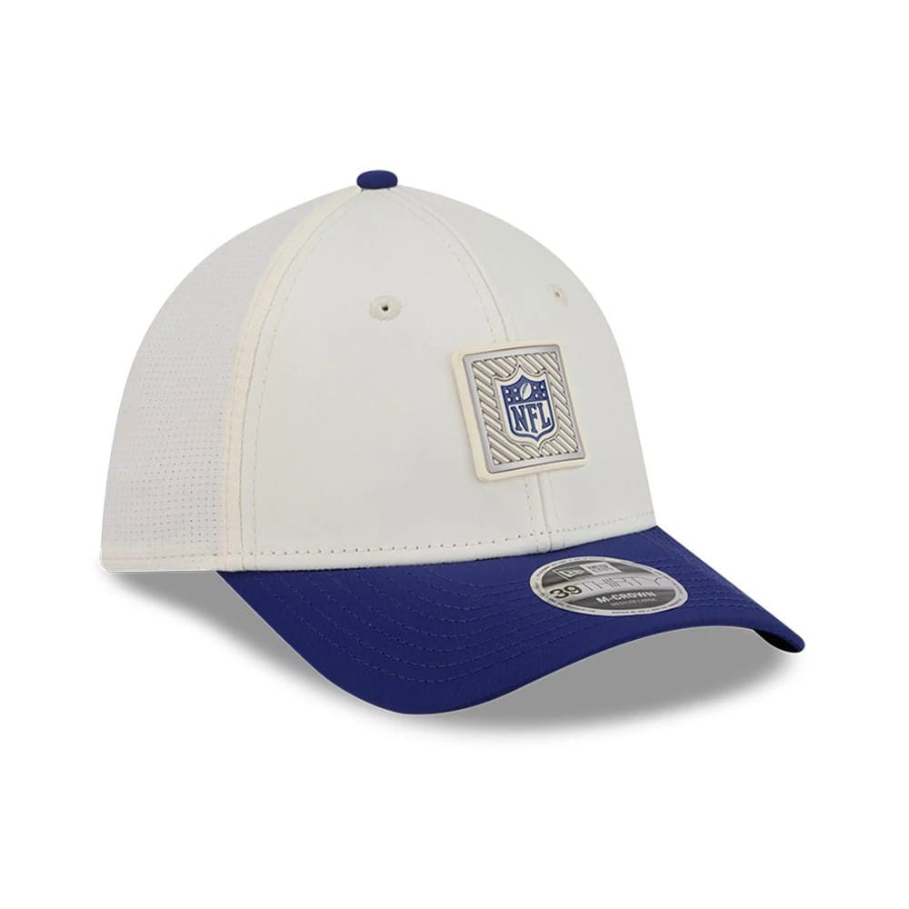 Official Logo NFL Training 2026 White 39THIRTY M-Crown Stretch Fit Cap-zelvios