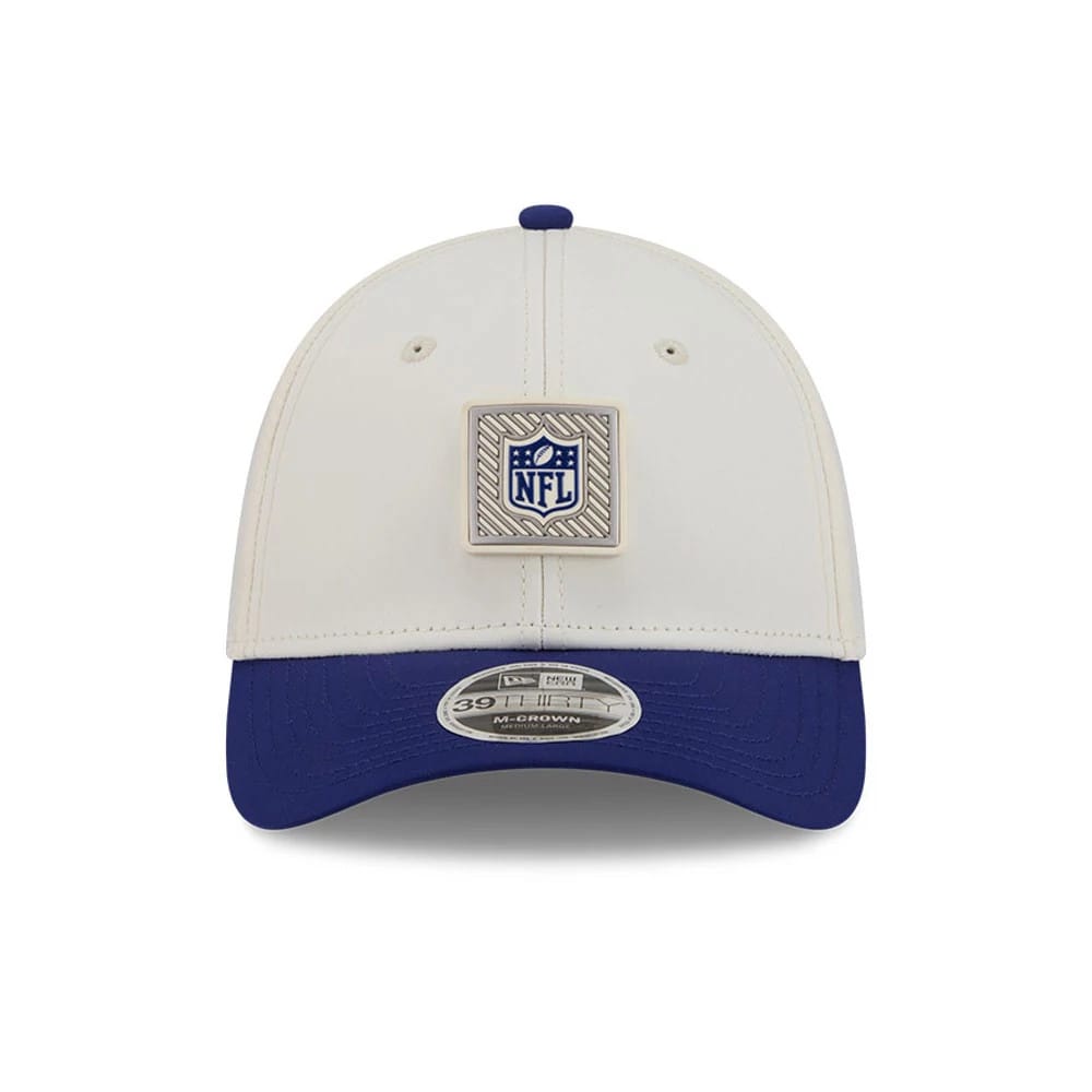 Official Logo NFL Training 2026 White 39THIRTY M-Crown Stretch Fit Cap-zelvios