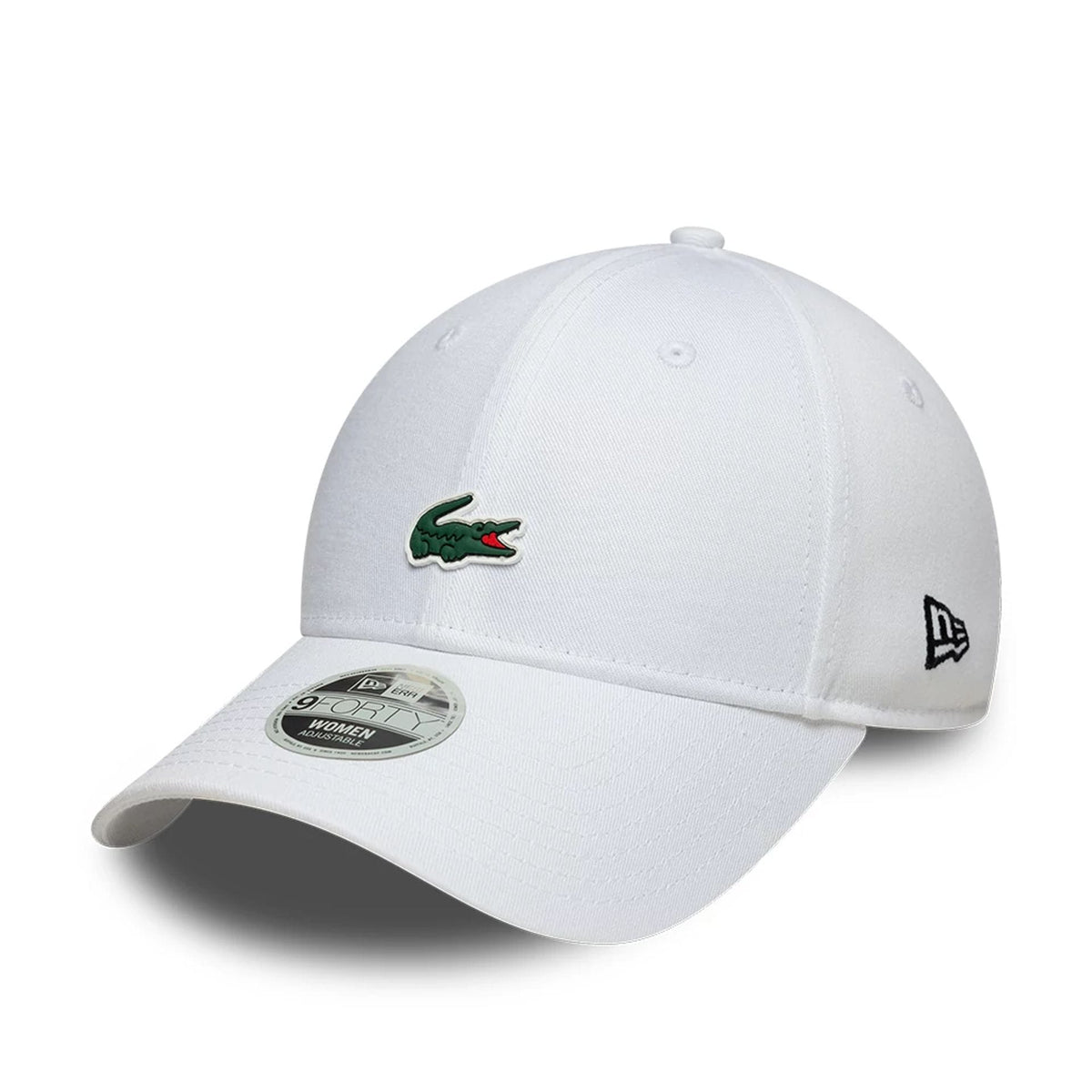 Womens Lacoste X New Era White 9FORTY Adjustable Cap-zelvios