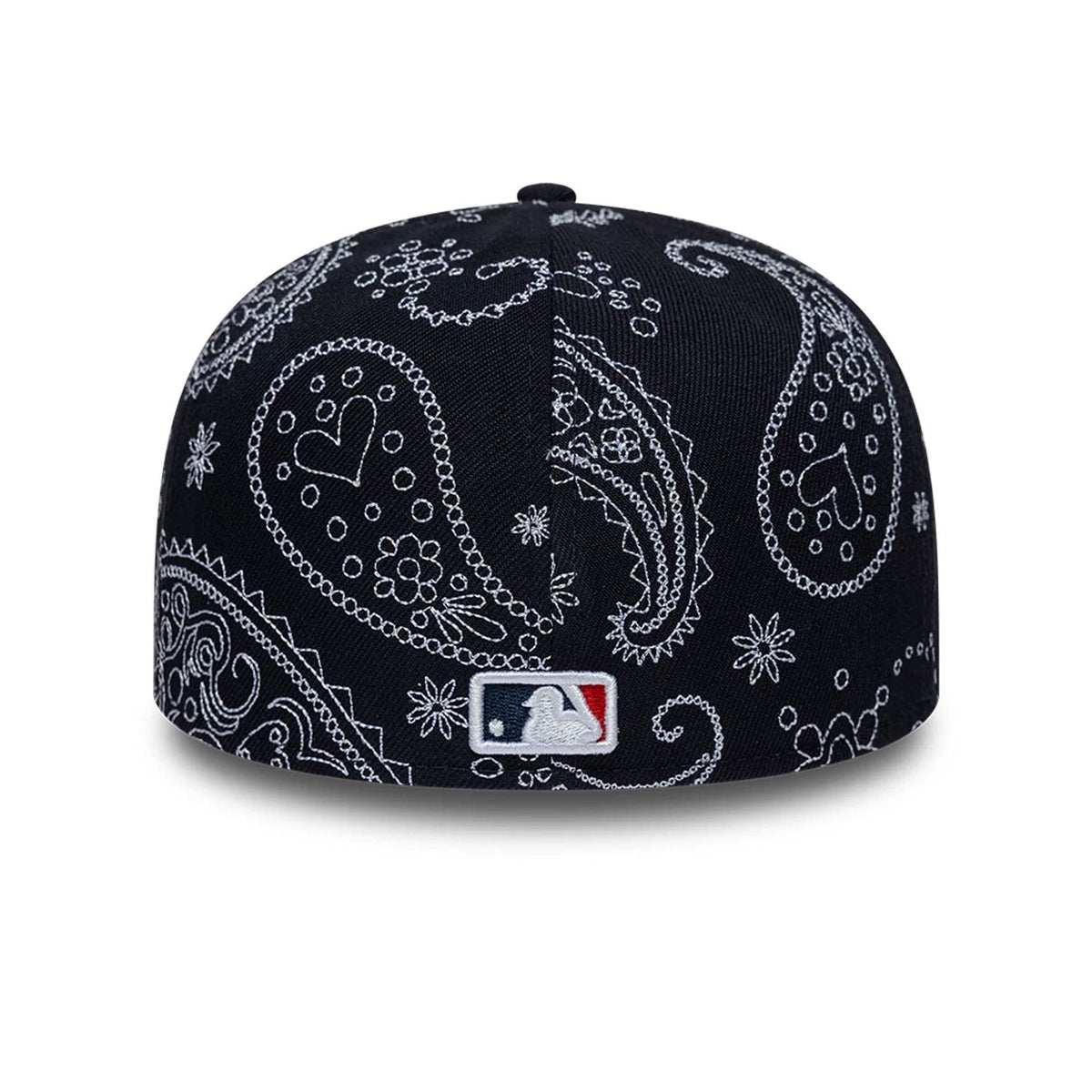 New York Yankees MLB All Over Paisley Navy Low Profile 59FIFTY Fitted Cap-zelvios