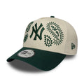 New York Yankees MLB Paisley Cream & Green 9FORTY E-Frame Adjustable Cap-zelvios