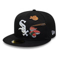 Chicago White Sox MLB Food Black 59FIFTY Fitted Cap-zelvios
