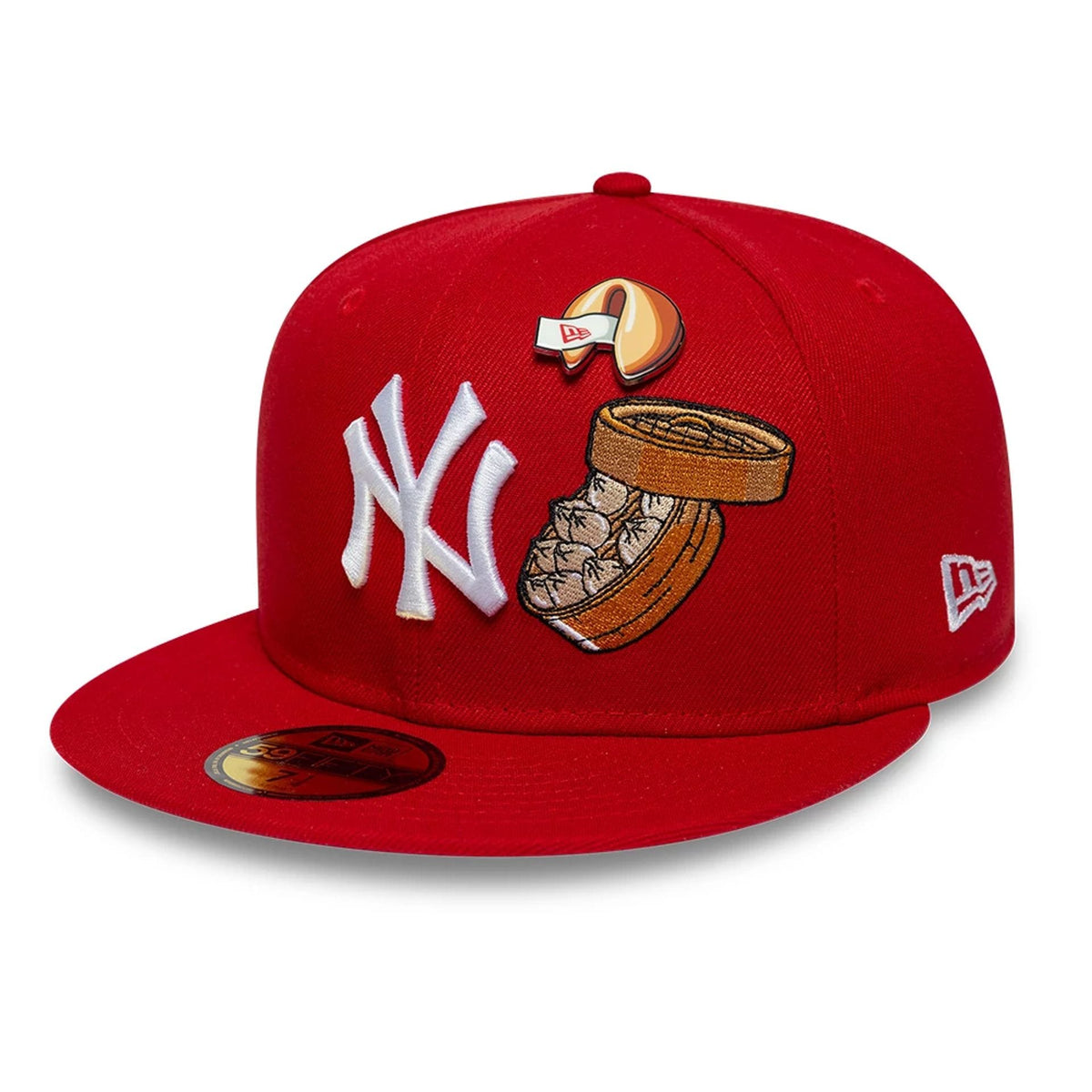 New York Yankees MLB Food Red 59FIFTY Fitted Cap-zelvios