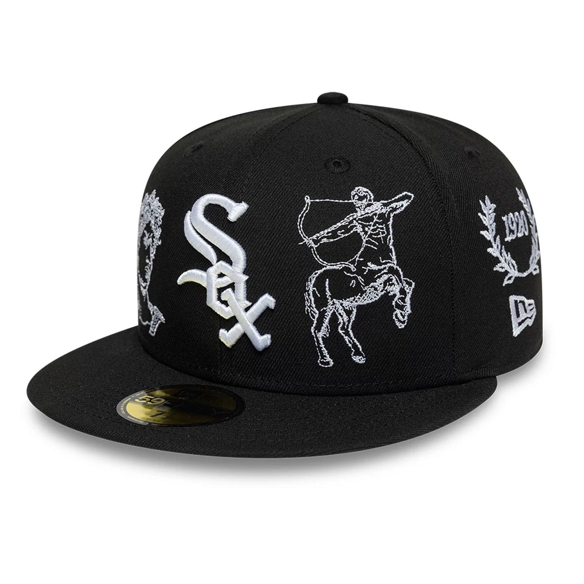 Chicago White Sox MLB Mythical Black 59FIFTY Fitted Cap-zelvios