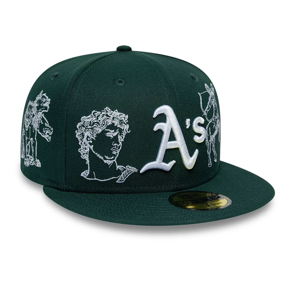 Athletics MLB Mythical Dark Green 59FIFTY Fitted Cap-zelvios