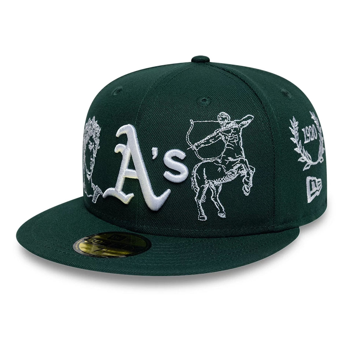 Athletics MLB Mythical Dark Green 59FIFTY Fitted Cap-zelvios