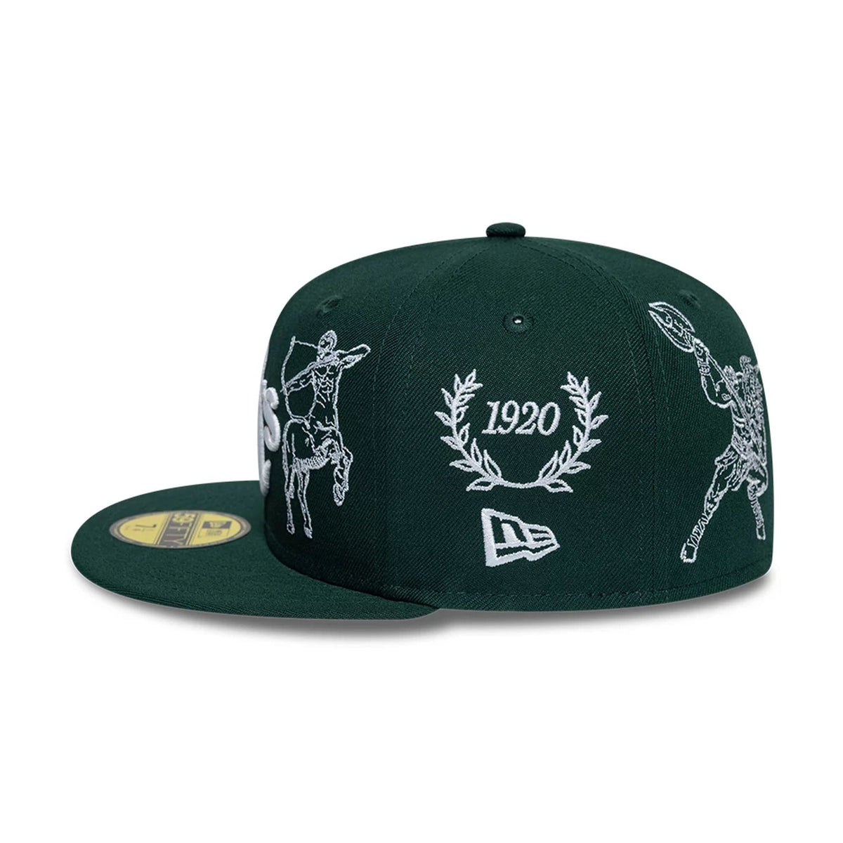 Athletics MLB Mythical Dark Green 59FIFTY Fitted Cap-zelvios