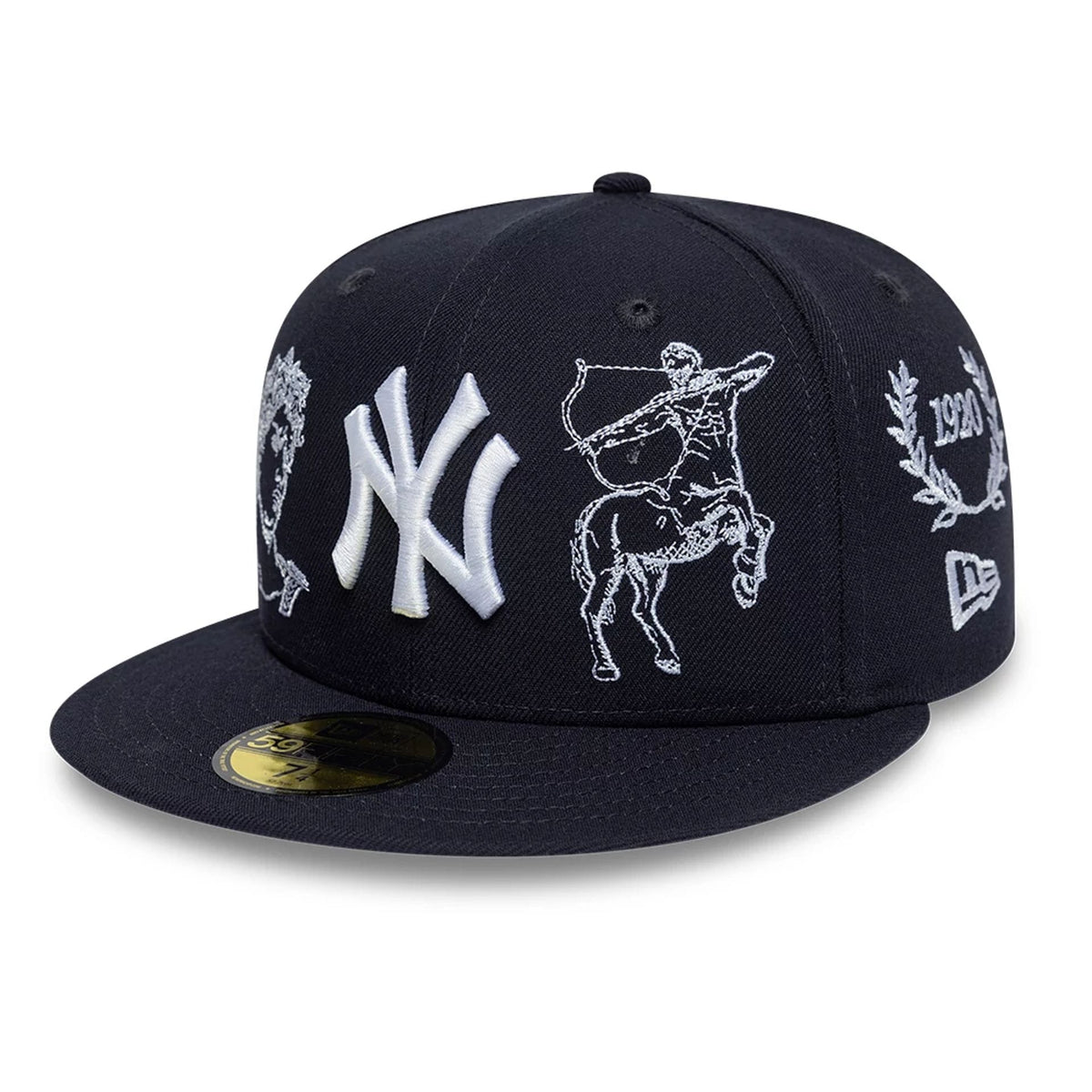 New York Yankees MLB Mythical Navy 59FIFTY Fitted Cap-zelvios