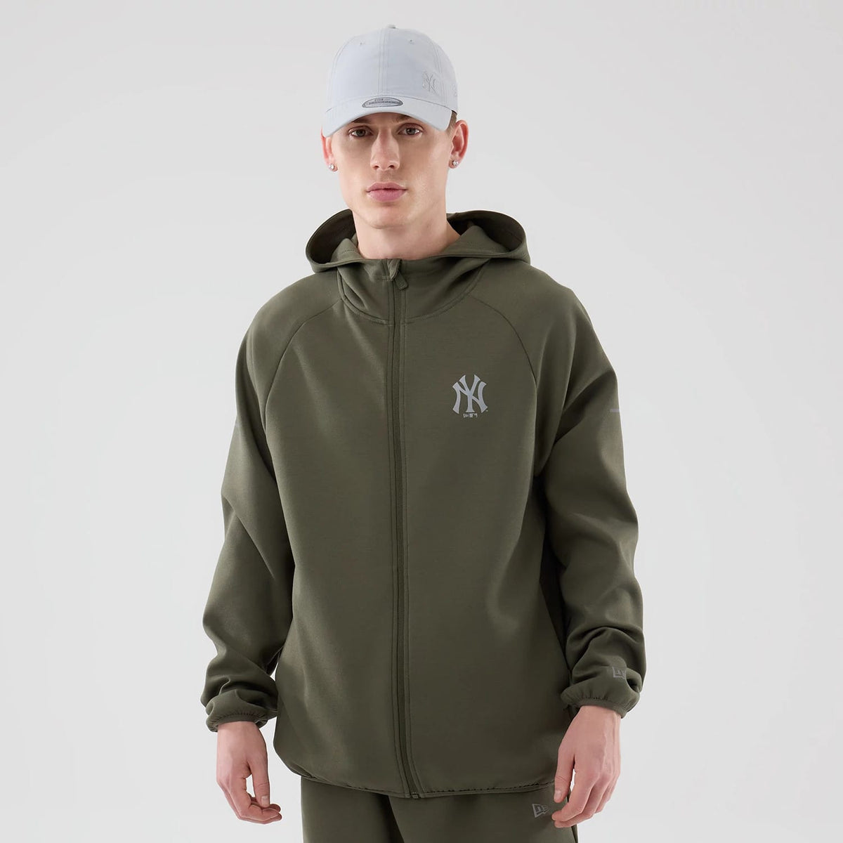 New York Yankees MLB Core Plus Green Full Zip Hoodie-zelvios