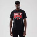 Chicago Bulls NBA Arch Graphic Black T-Shirt-zelvios