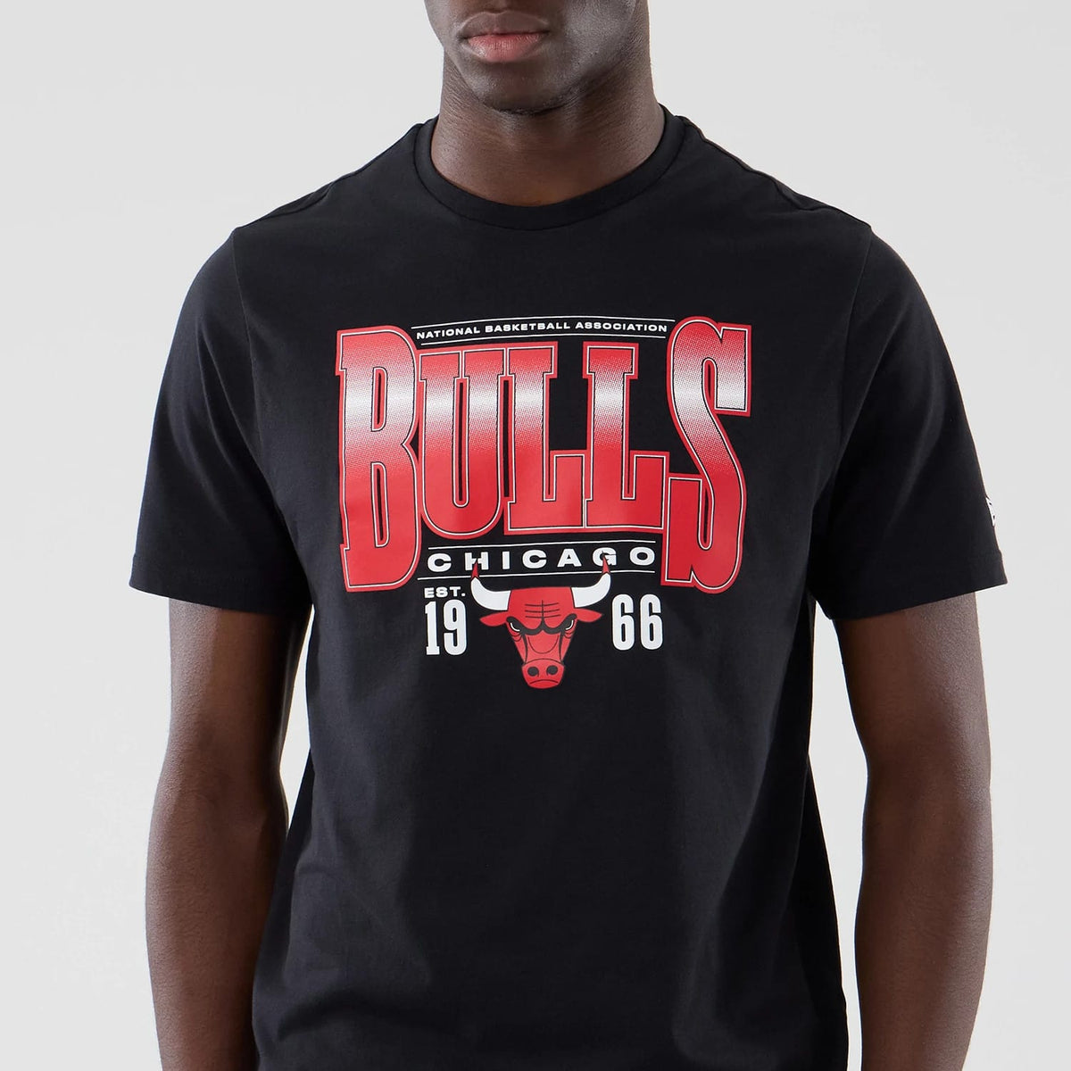 Chicago Bulls NBA Arch Graphic Black T-Shirt-zelvios