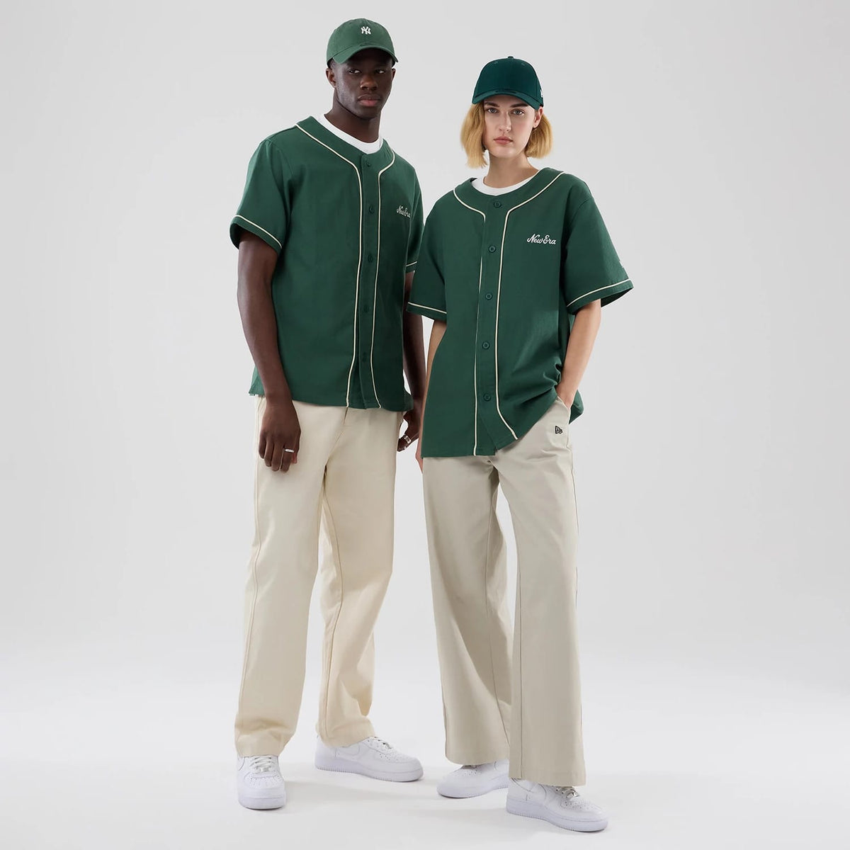 New Era Dark Green Baseball Jersey-zelvios