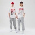Chicago Bulls NBA Basketball Graphic White Oversized T-Shirt-zelvios