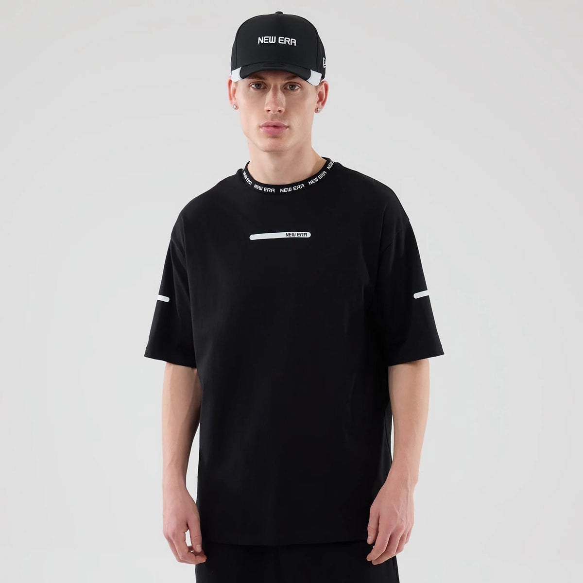 New Era Tech Black T-Shirt-zelvios