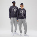 LA Dodgers MLB Graphic Grey Oversized Crew Neck Sweater-zelvios