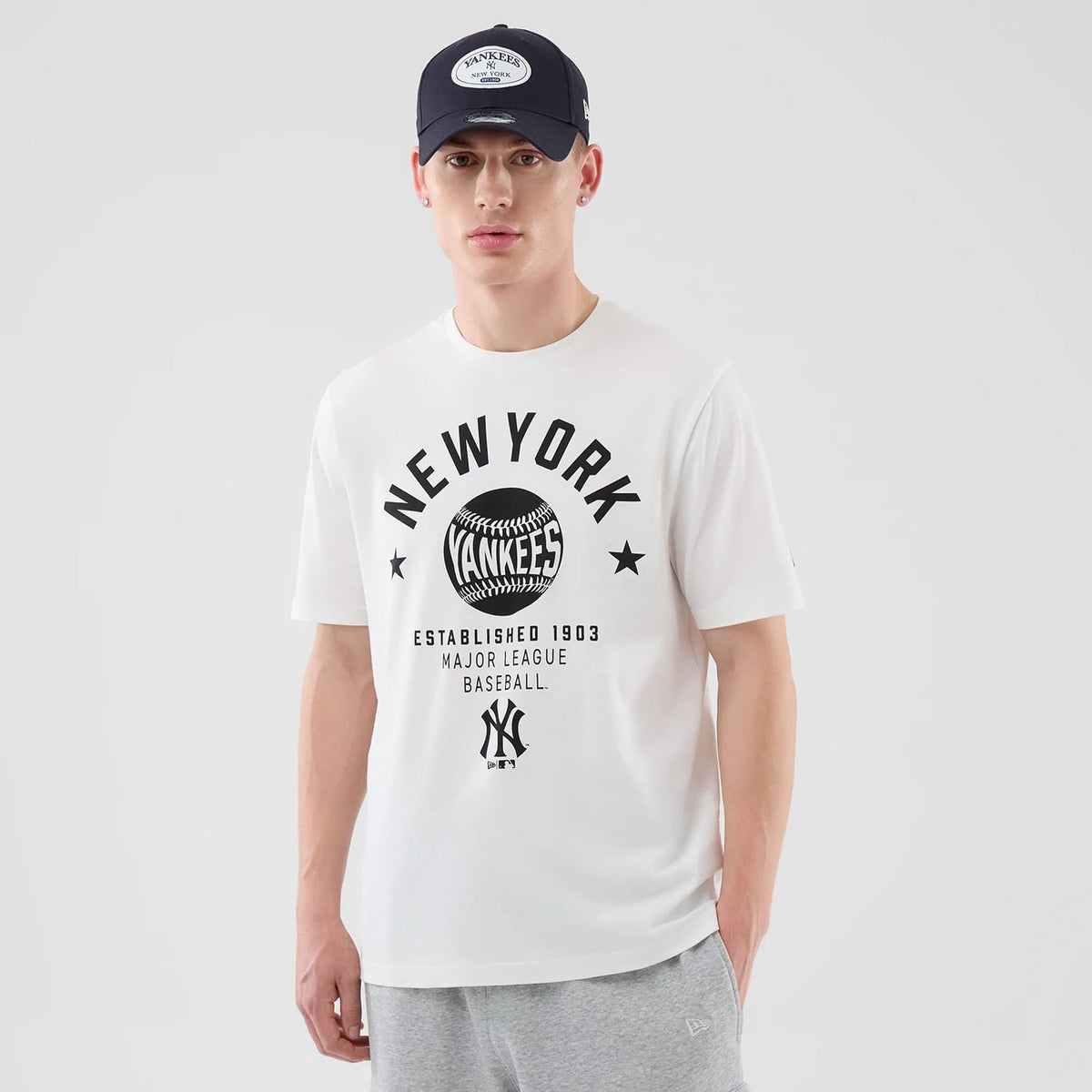 New York Yankees MLB Graphic White T-Shirt-zelvios