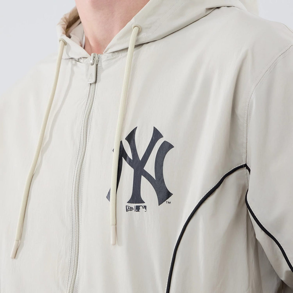 New York Yankees MLB Piping Cream Jacket-zelvios