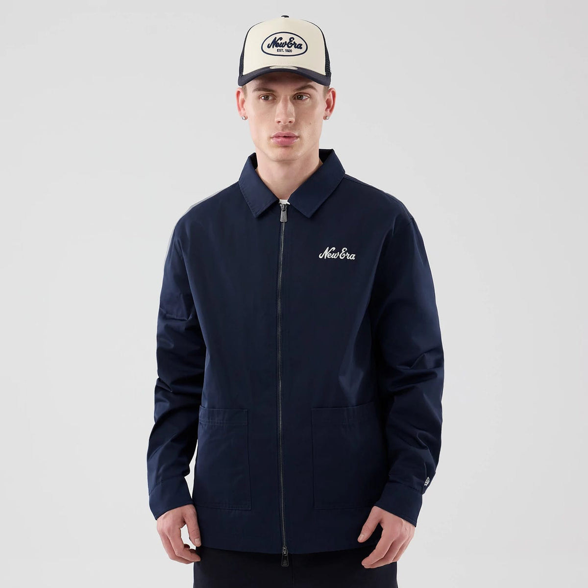 New Era Navy Shacket-zelvios