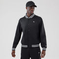 New Era Black Jersey Bomber Jacket-zelvios