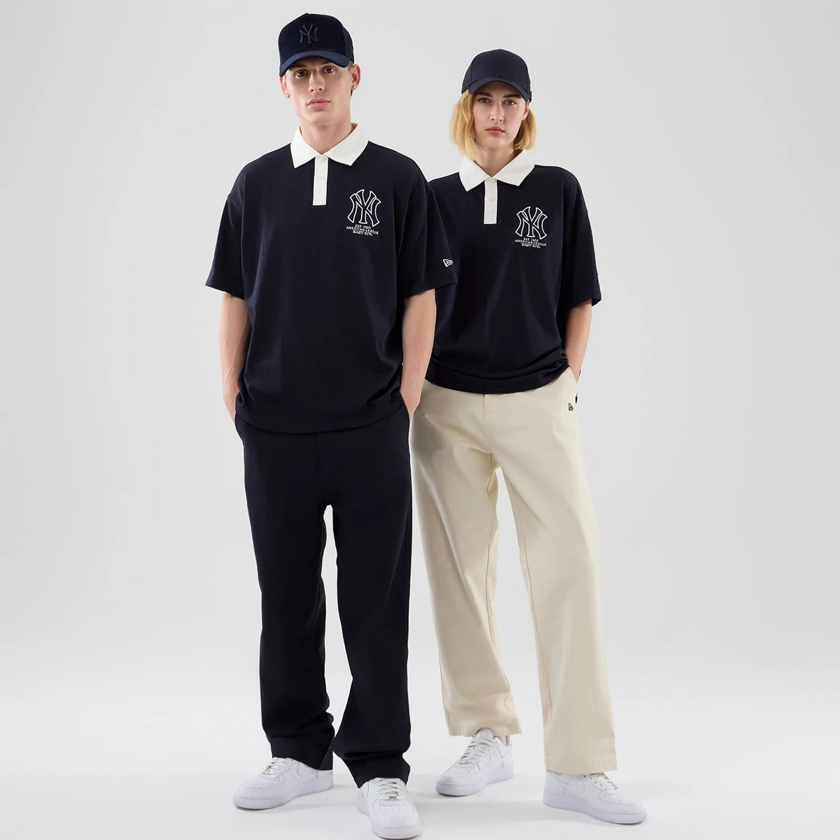 New York Yankees MLB Navy Polo T-Shirt-zelvios
