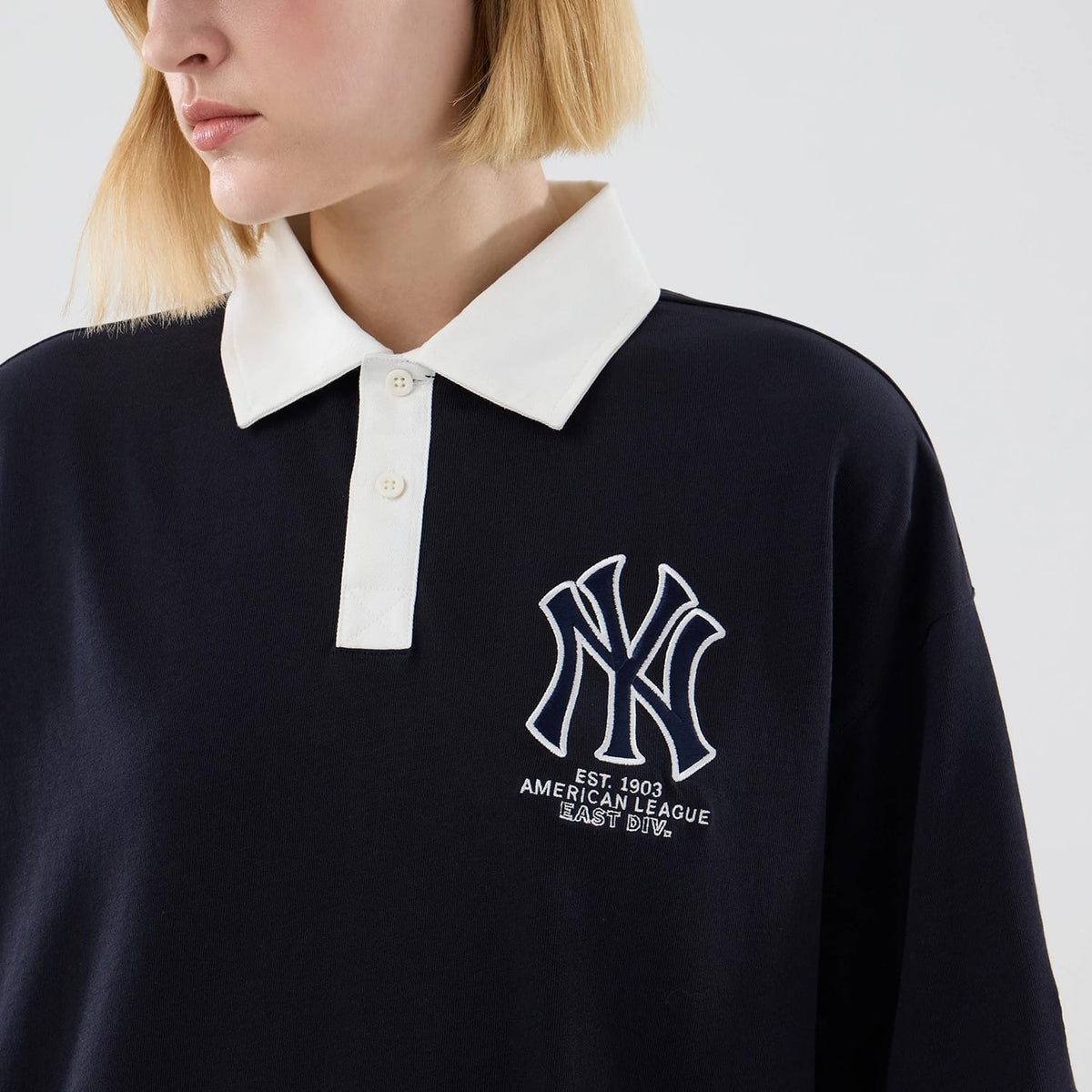 New York Yankees MLB Navy Polo T-Shirt-zelvios