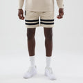 New York Yankees MLB Light Beige Oversized Mesh Shorts-zelvios