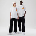 New Era Food Graphic White Oversized T-Shirt-zelvios