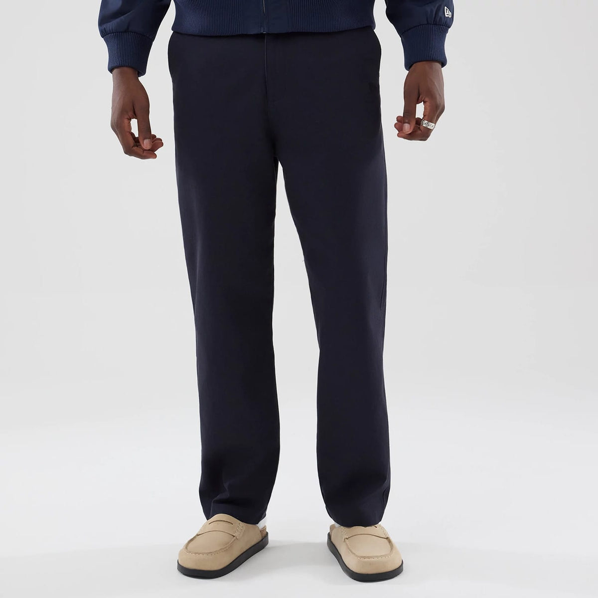 New Era Navy Chino Trousers-zelvios