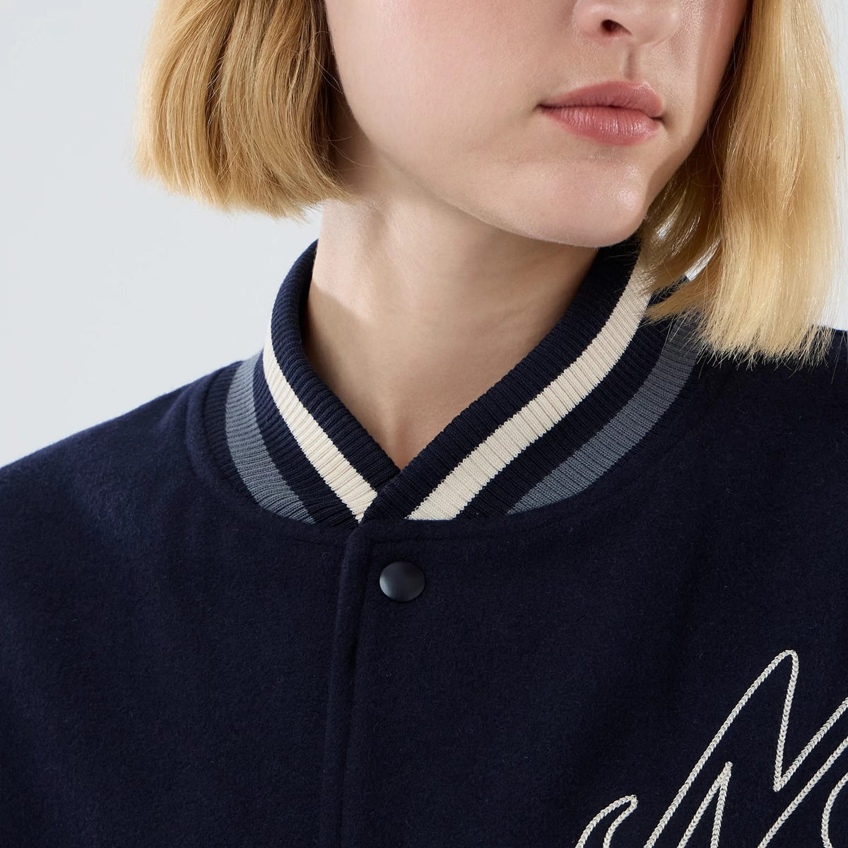 New Era Oversized Navy Varsity Jacket-zelvios