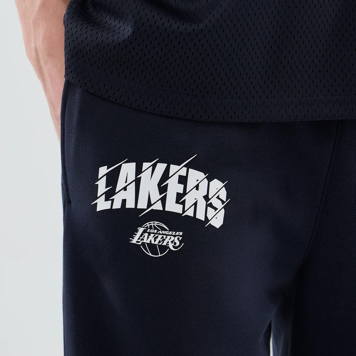 LA Lakers NBA Core Plus Navy Straight Leg Joggers-zelvios