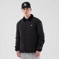 New Era Quilted Coaches Black Jacket-zelvios