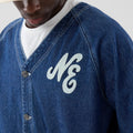 New Era Denim Dark Blue Worker Jacket-zelvios