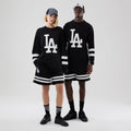 LA Dodgers MLB Black Oversized Long Sleeve T-Shirt-zelvios