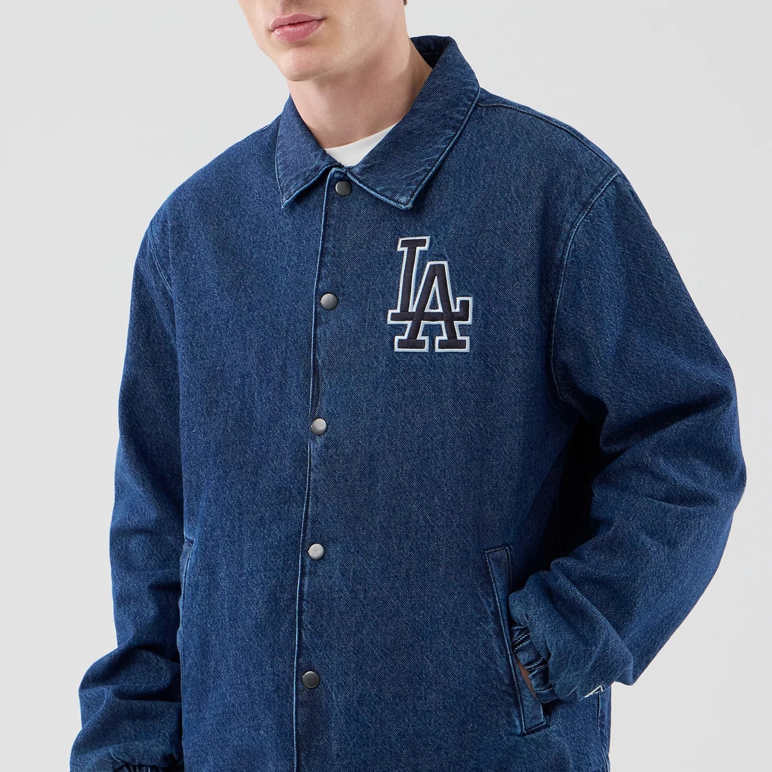 LA Dodgers MLB Coaches Dark Blue Jacket-kentox