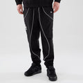 LA Dodgers MLB Piping Track Black Track Pants-zelvios