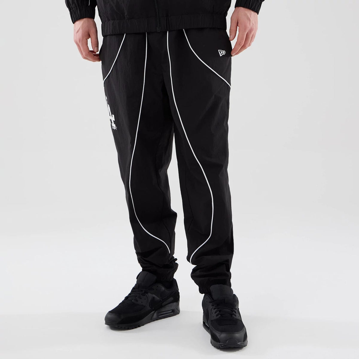 LA Dodgers MLB Piping Track Black Track Pants-zelvios