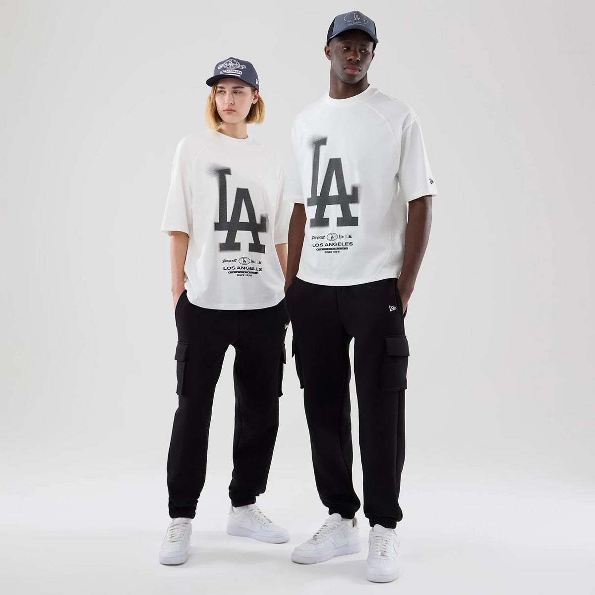 LA Dodgers MLB Graphic White Boxy T-Shirt-zelvios