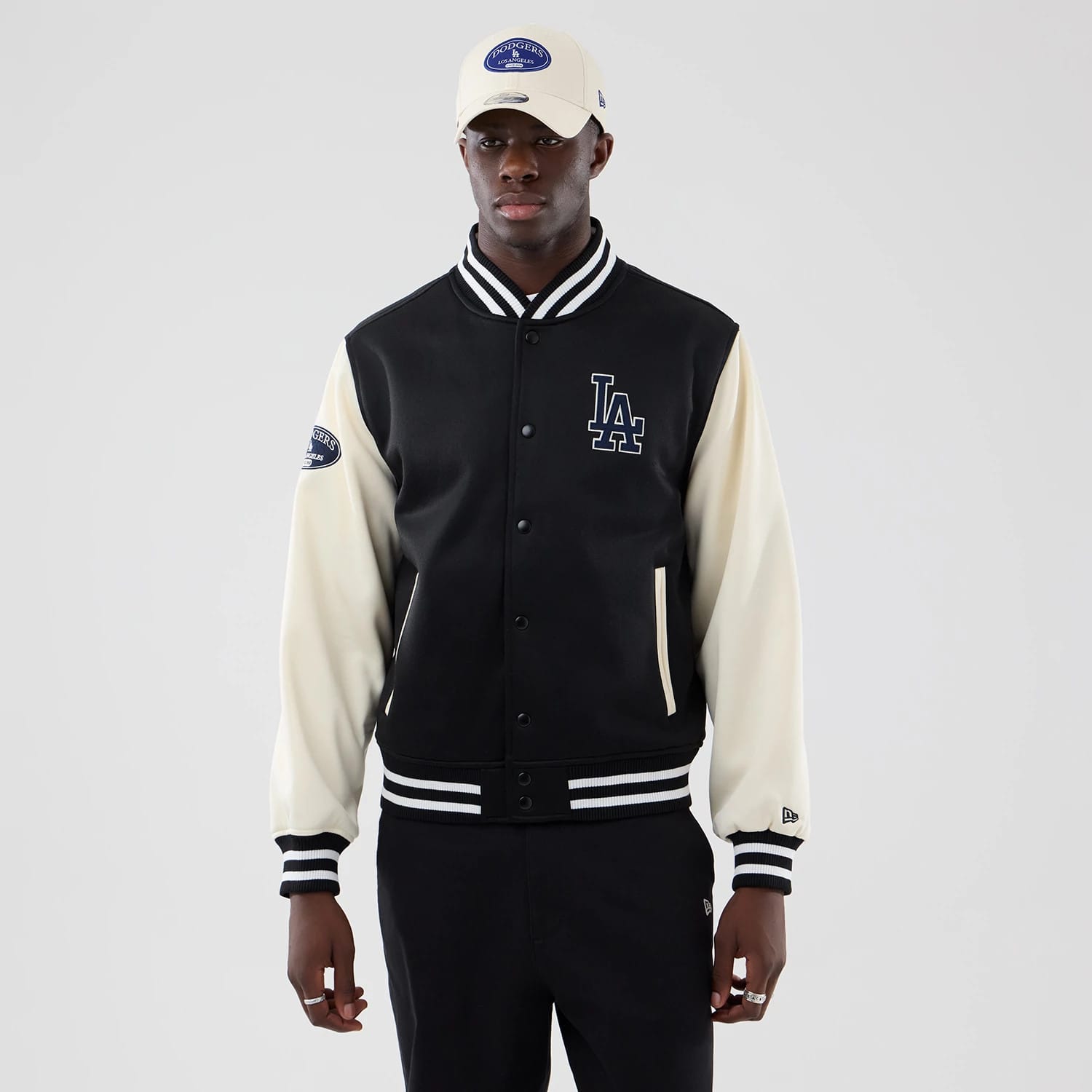 LA Dodgers MLB Jersey Bomber Black Jacket-kentox