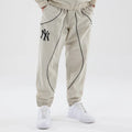 New York Yankees MLB Piping Track Cream Track Pants-zelvios