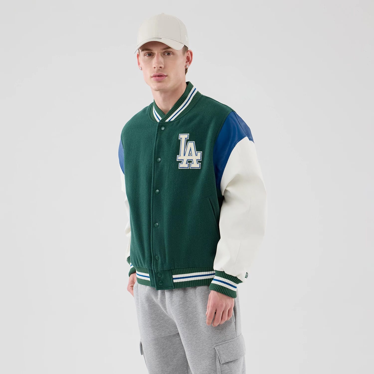 LA Dodgers MLB Varsity Dark Green Jacket-kentox