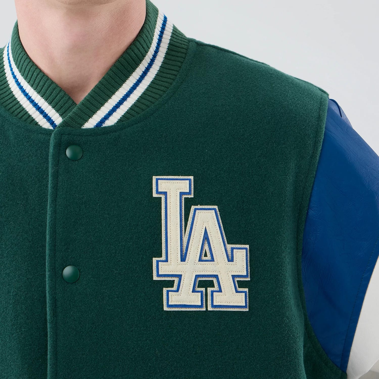 LA Dodgers MLB Varsity Dark Green Jacket-kentox