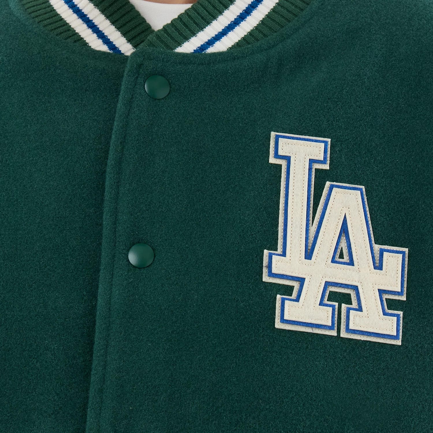 LA Dodgers MLB Varsity Dark Green Jacket-kentox