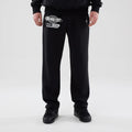 New York Yankees MLB Logo Graphic Black Straight Leg Joggers-zelvios