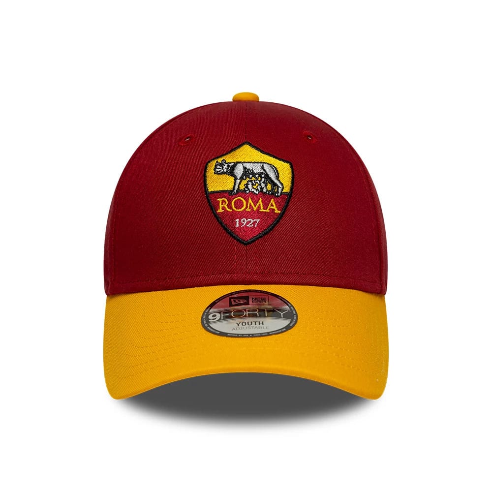 Youth AS Roma Team Dark Red 9FORTY Adjustable Cap-zelvios