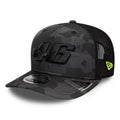 VR46 Camo Black 9SEVENTY Stretch Snap Adjustable Cap-zelvios