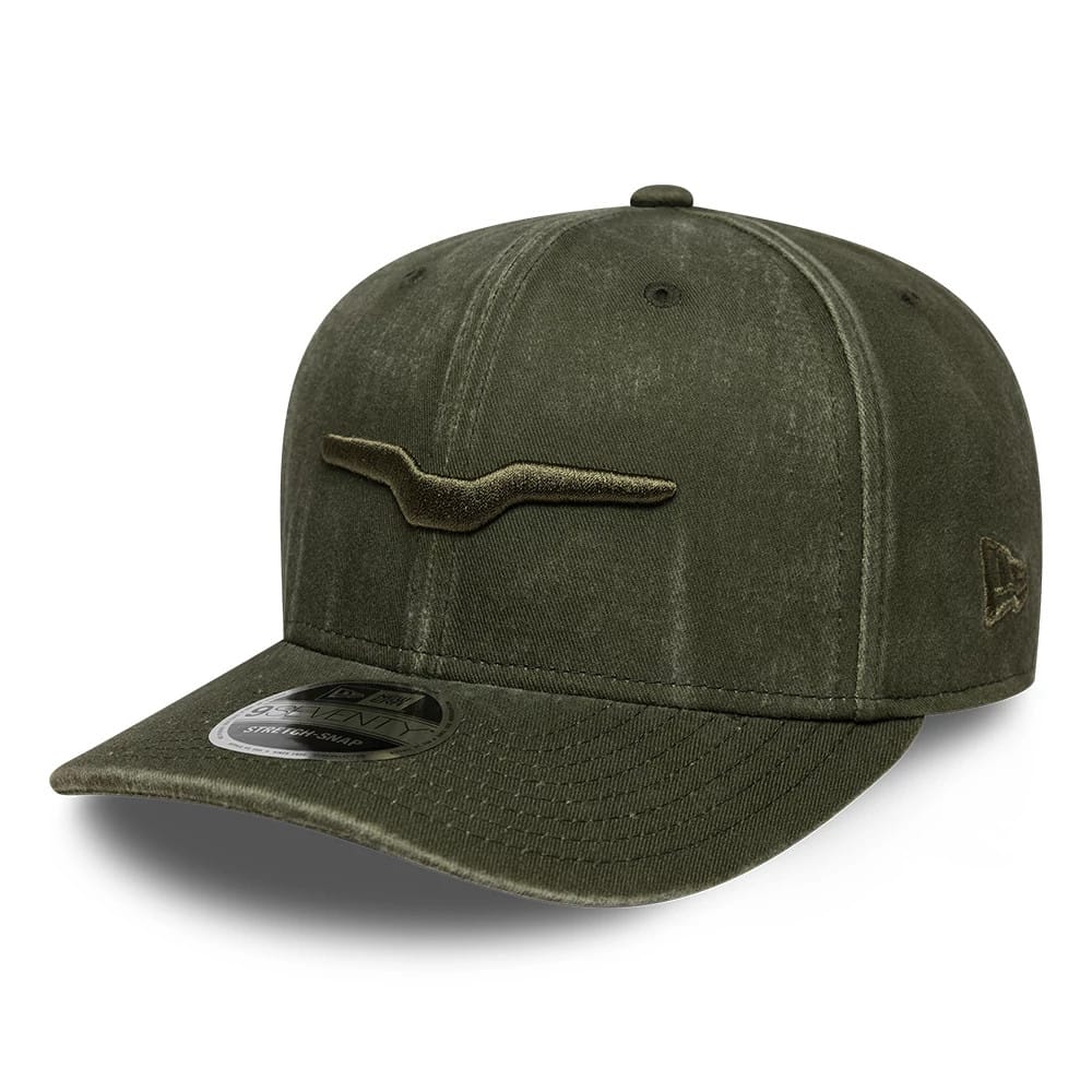 Moto Guzzi Logo Green 9SEVENTY Stretch Snap Adjustable Cap-zelvios