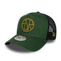 AS Roma Dark Green 9FORTY E-Frame Trucker Adjustable Cap-zelvios