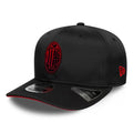 AC Milan Featherweight Poly Black 9SEVENTY Stretch Snap Adjustable Cap-zelvios